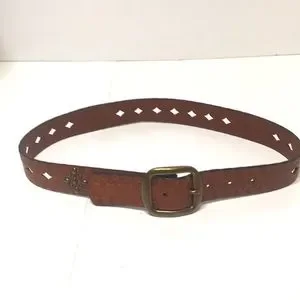 Fossil | Accessories | Fossil Leather Laser Cut Studded Belt 